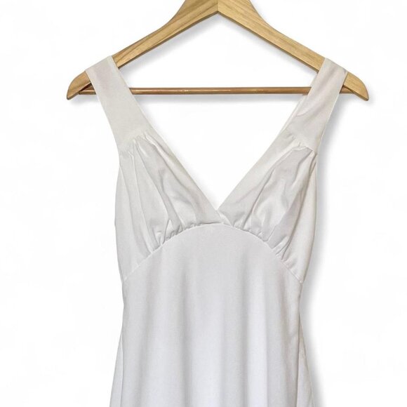 NWOT Beginning Boutique White Linen Maxi Dress - 100% Natural Fibers - Size 2 - Picture 4 of 6